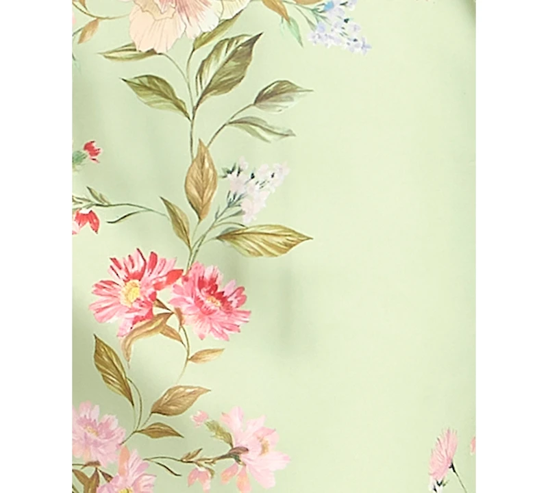 B Darlin Juniors' Floral Print Strapless Gown