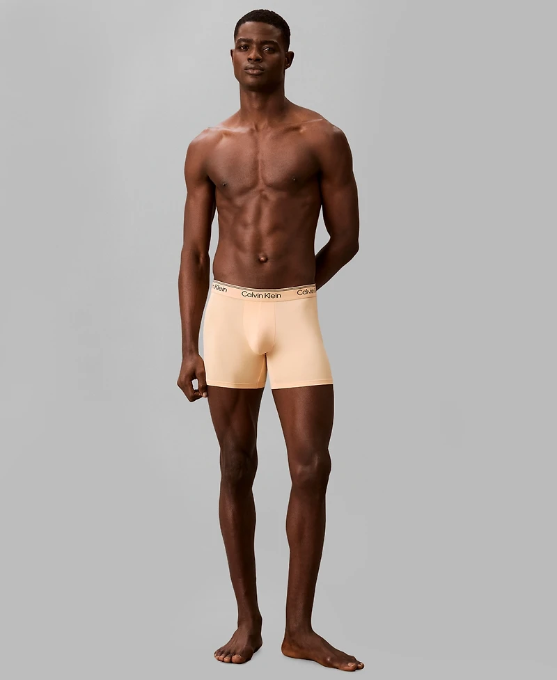 Calvin Klein Men's Microfiber Stretch Boxer Briefs, 4-Pack