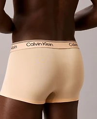 Calvin Klein Men's Microfiber Stretch Low Rise Trunks, 4-Pack