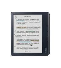 Kobo Libra Colour eReader with Sand Beige Notebook SleepCover Case and Ac Bundle