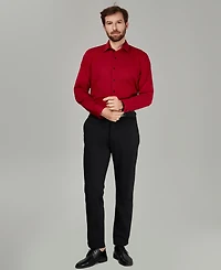 Alfani Men's Regular Fit Solid Dress Shirt, Macy's Exclusive