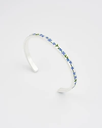 Fable England Forget Me Not Silver Bangle