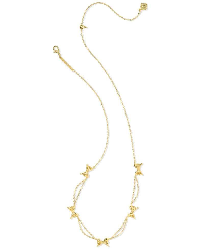 Kendra Scott 14k Gold Plated Bow Strand Necklace