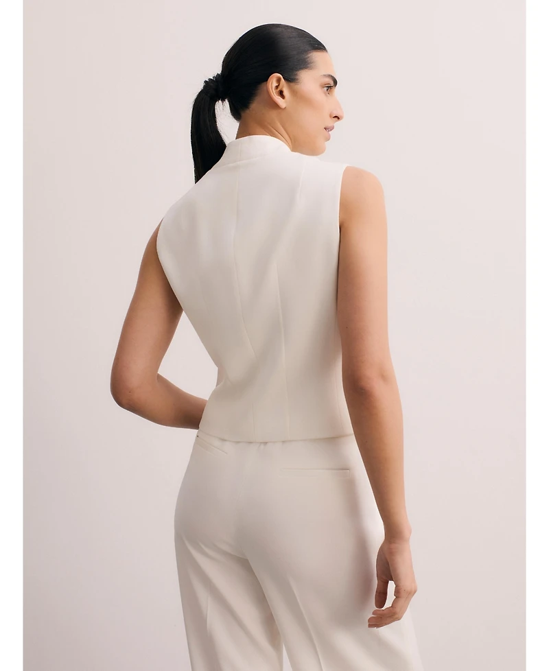 The Fold Women's Romney Clever Crepe Waistcoat
