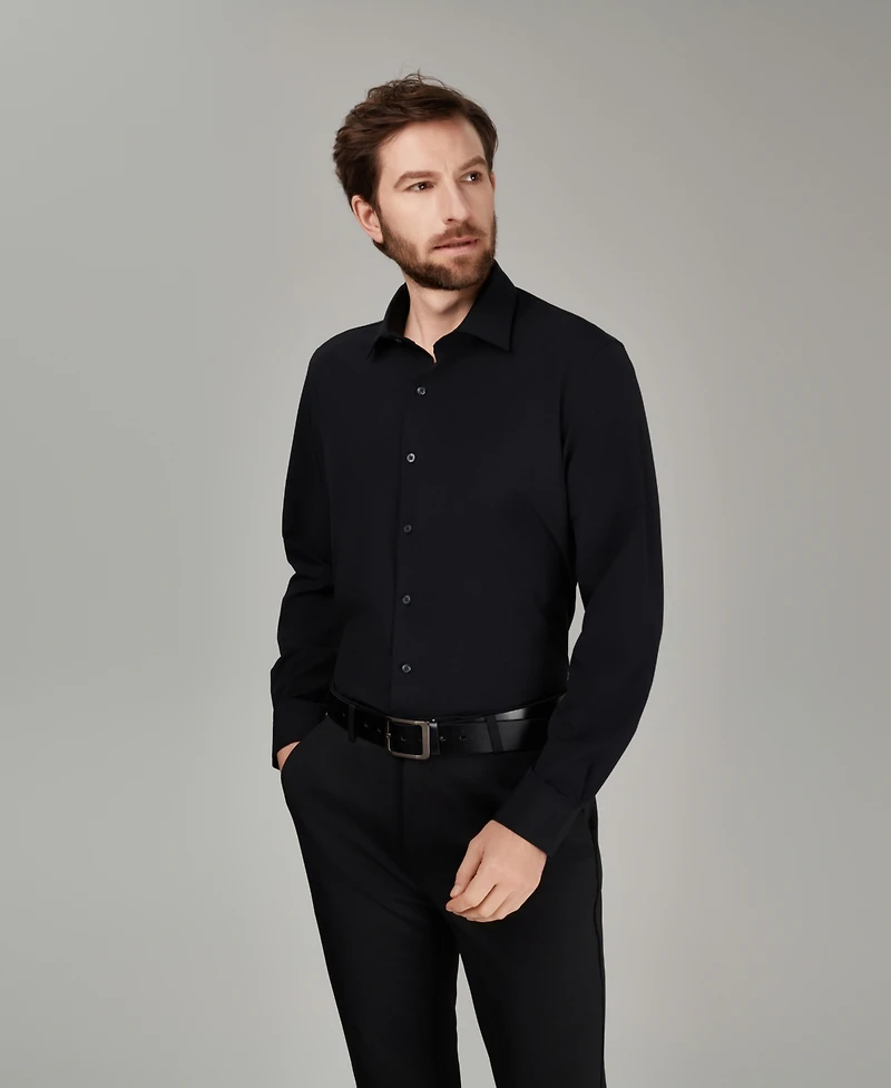 Alfani Men's Spread Collar Performance Solid Dress Shirt, Macy's Exclusive