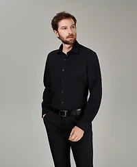 Alfani Men's Spread Collar Performance Solid Dress Shirt, Macy's Exclusive