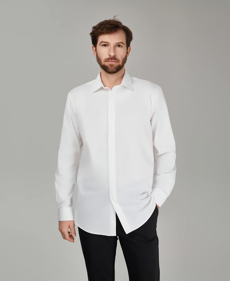 Alfani Men's No Iron Formal Solid Dress Shirt, Macy's Exclusive