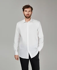 Alfani Men's No Iron Formal Solid Dress Shirt, Macy's Exclusive