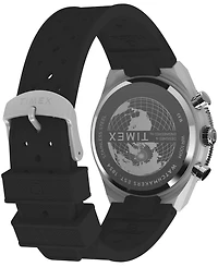 Timex Men's Quartz Chronograph Black Silicone Watch 40mm