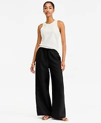 On 34th Women's High-Neck Sleeveless Lace-Trim Tank Top, Macy's Exclusive