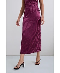 Scalpers Women's Camouvelvet Skirt