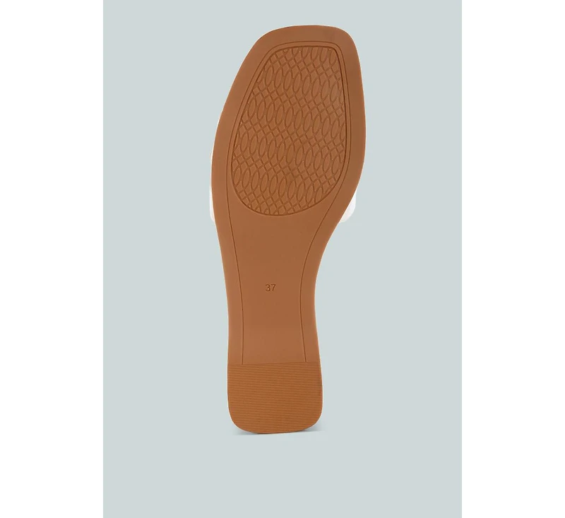 London Rag Women's Nakasa Beaded Faux Leather Slip Ons