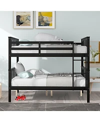 Streamdale Furniture Over Bunk Bed with Ladder - Espresso