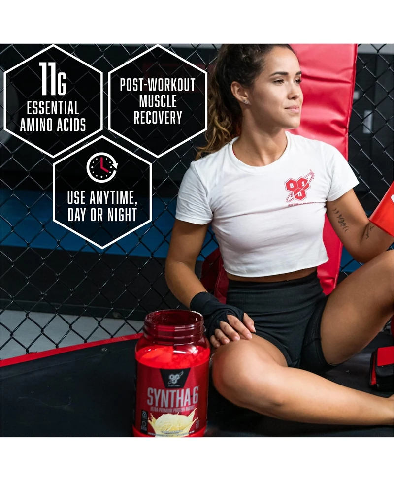 Bsn Syntha-6 Edge Protein Powder, With Hydrolyzed Whey, Micellar Casein, Milk Protein Isolate, Low Sugar, 24g Protein, Vanilla Milkshake, 28 Servings