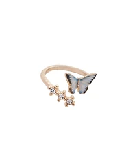 Fable England Enamel Butterfly Ring