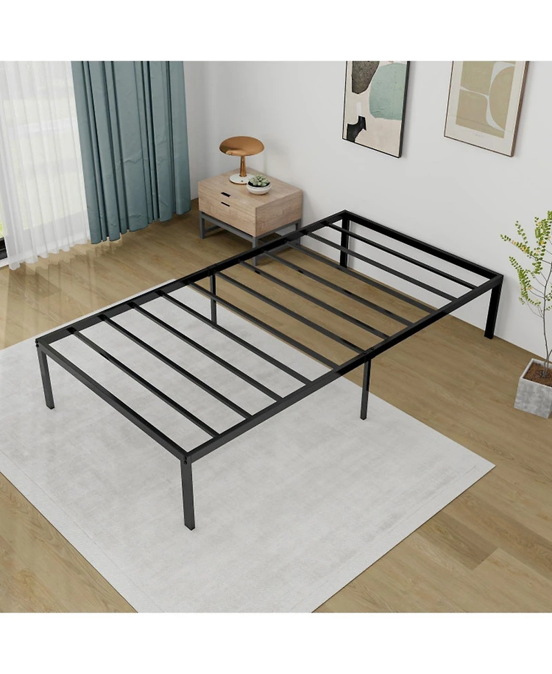 Gouun Heavy Duty 14-Inch Twin Metal Platform Bed Frame, No Box Spring Needed