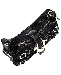 True Religion Multi Strap Denim Shoulder Bag