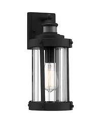 John Timberland Stan Modern Industrial Outdoor Wall Light Fixture Textured Clear Glass for Post Exterior Barn Deck House Porch Yard Patio