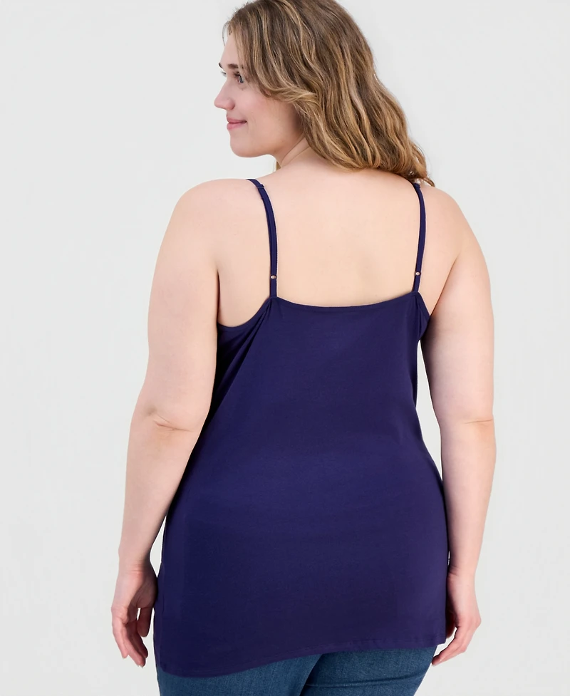 Aveto Trendy Plus Scoop-Neck Sleeveless Top