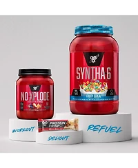 Bsn Syntha-6 Premium Protein Powder with 6g of Fiber, Whey Protein, Micellar Casein, Milk Protein Isolate Blend, 5g Fat, Fruity Cereal, 28 Servings
