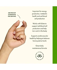 Swanson Vitamin B12 Cyanocobalamin 500mcg Each, 250 Capsules Energy, Nervous System, and Overall Wellness Support