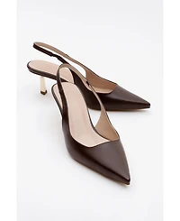 Prologue Shoe Women's Marten Slingback Pointed Toe Pump