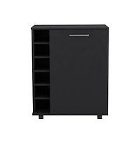 Flynama Cisco Bar Cart for Living Room with Bottle Storage and Casters