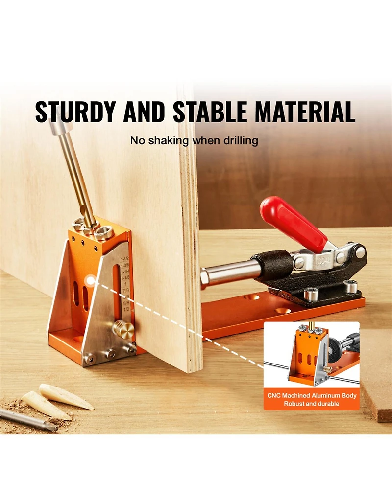 Yobtop Pocket Hole Jig Kit