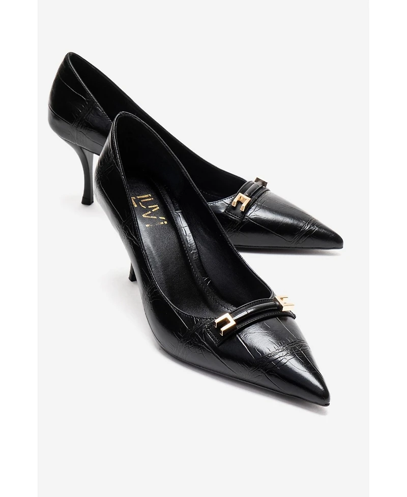 Prologue Shoes Womens Poesy Pointed Toe Stiletto Pump