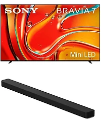 Sony K65XR70 65" 4K Bravia Lcd Mini Led Full Array Hdr Google Tv with a Sony Ht-A9000 Bravia Theater Bar Soundbar (2024)