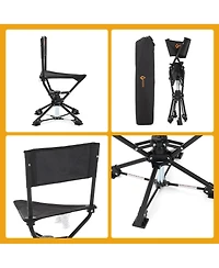 Arrowhead Outdoor 360degree(s) Degree Compact Swivel Hunting Stool Chair with No-Sink Feet - (2-Pack)