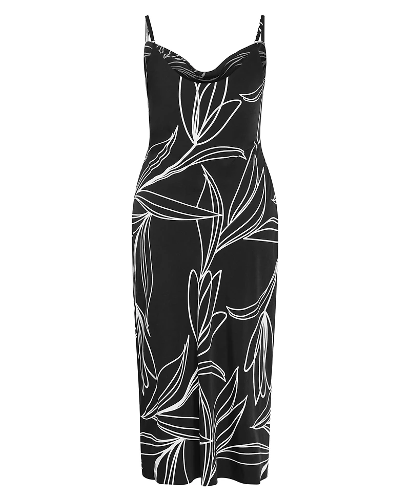 City Chic Women's Sadie Print Slip Dress