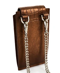 Velez Embossed Leather Phone Holder