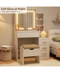 Homfan Modern Makeup Vanity Desk