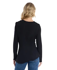 Wilt Women's Clothing Round Neck Long Sleeve Tee