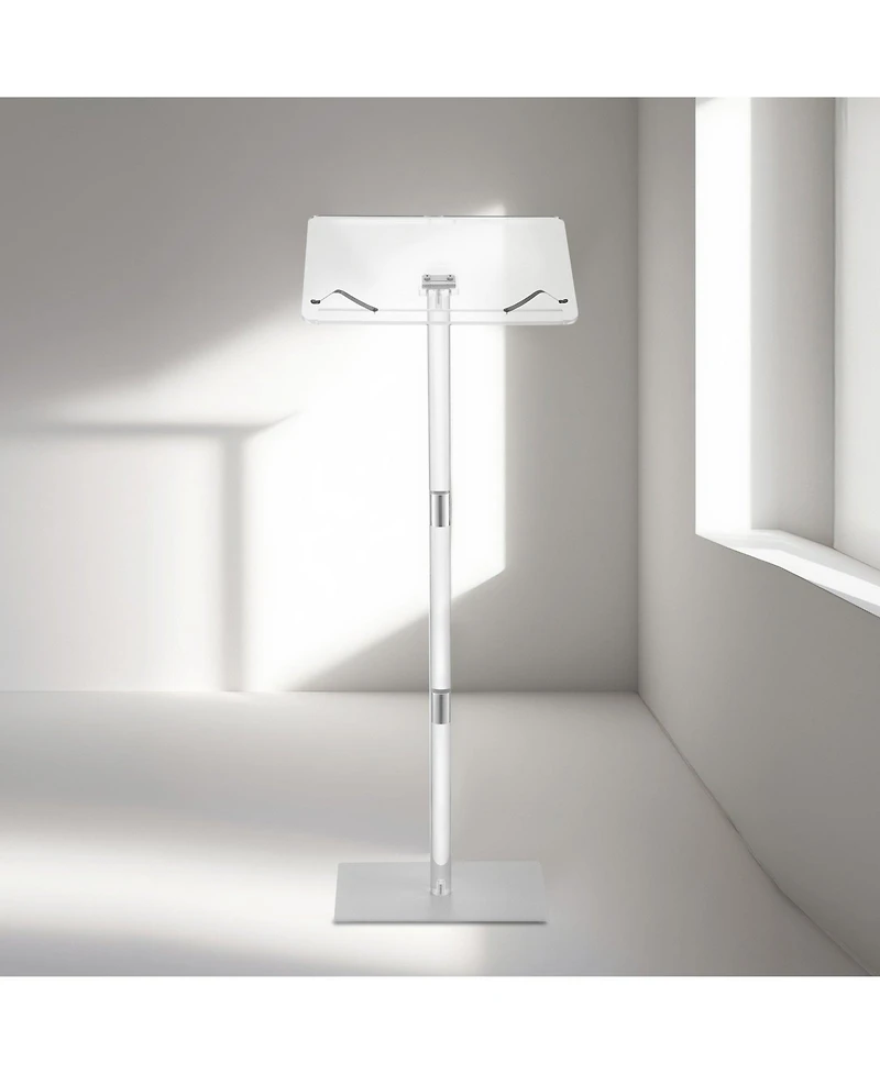 Gouun Acrylic Podium with Adjustable Angle, Metal Base