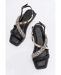 Forever & Always Shoes Women's Shoes Leamil Leather Sandal