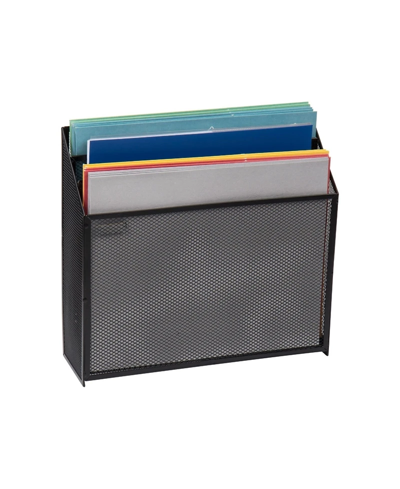 Gnuadz Vertical File Storage Desktop Organizer Metal Mesh Single