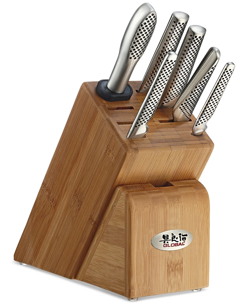 Global Stainless Steel Japanese Takashi 7-Pc. Cutlery Set