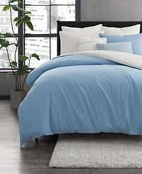 Dkny Reversible Vintage Washed Cotton 3-Pc. Duvet Set