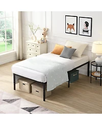 Lucky One Twin Size Bed Frame, Heavy Duty Metal Bed Frame, Quick and Easy Assembly, Noise Free