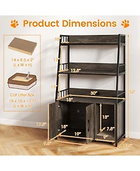 Cozito Cat Litter Box Enclosure 52 in Charging Station