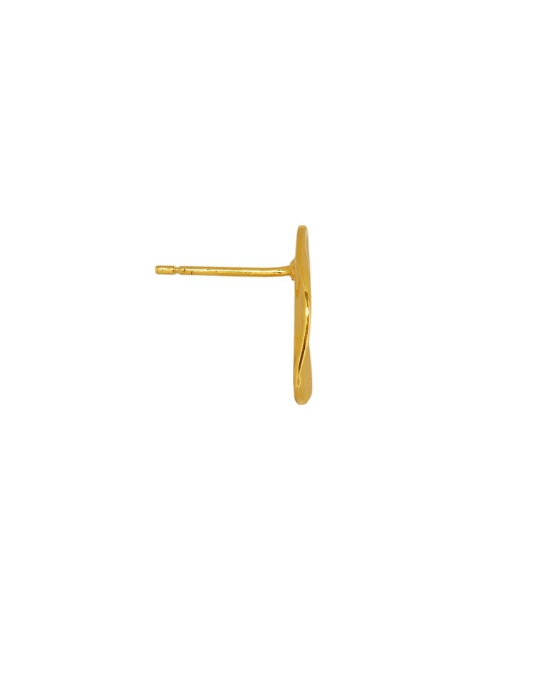 Ottoman Hands Waterproof Wave Stud Earrings