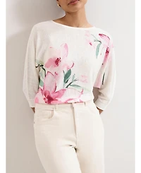 Phase Eight Women's Lorelei Boatneck Floral Jumper