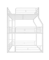Streamdale Furniture Metal Triple Bunk Bed With Rails