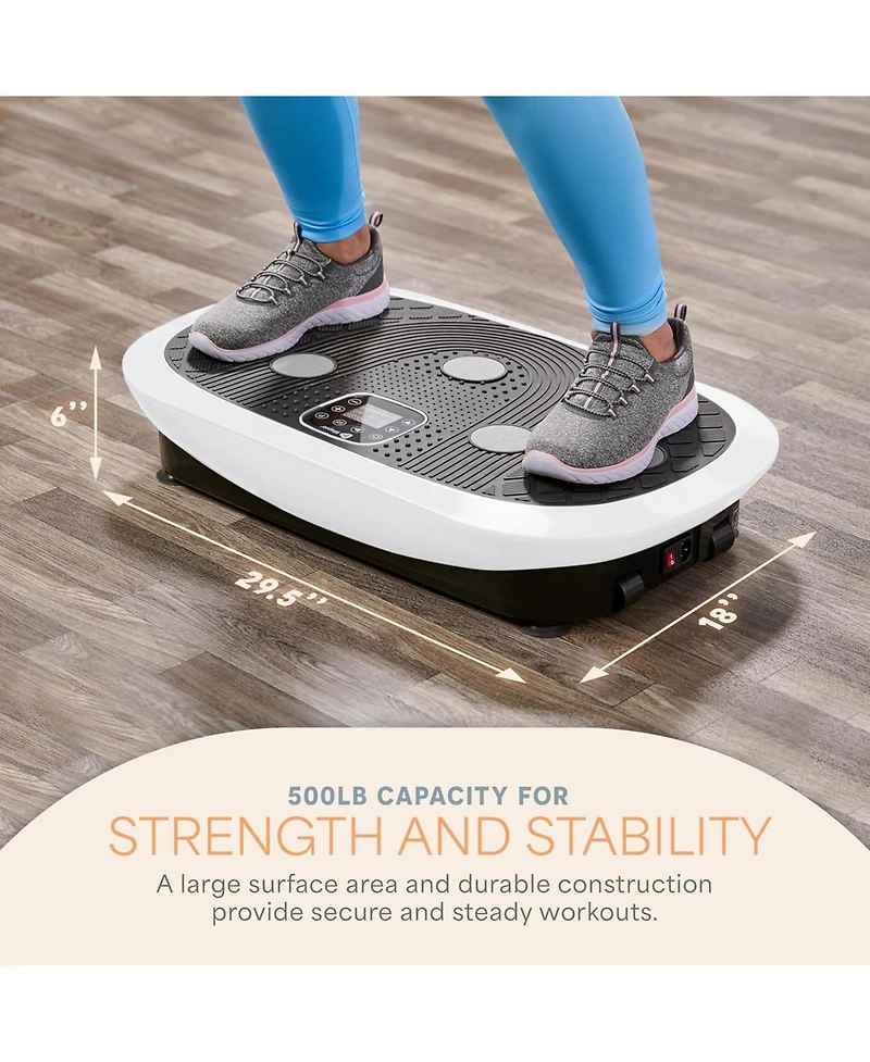 Lifepro Rumblex Plus 4D Vibration Plate Exercise Machine – Triple Motor Full Body Vibrating Plate for Weight Loss & Lymphatic Drainage