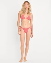 Good American Women's Nylon-Blend Gingham String Swim Bikini Top, Created for Macy's