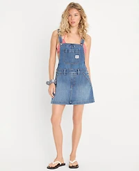 Good American Women's Cotton Dungaree Dress