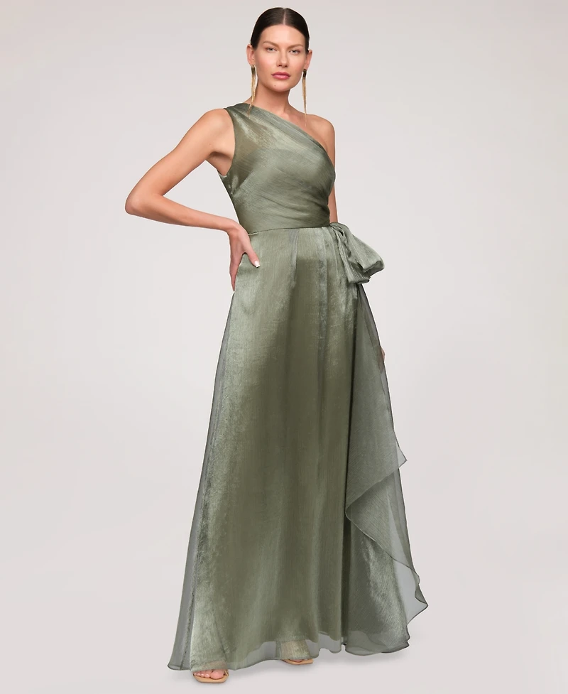 Js Collections Women's Metallic One-Shoulder Dress