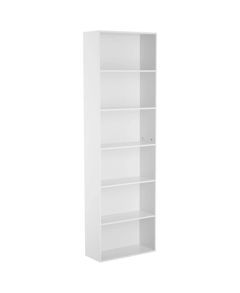 gaomon Tall Rustic 6-Tier Industrial Bookcase, 250Lb Capacity for Home Office and Library
